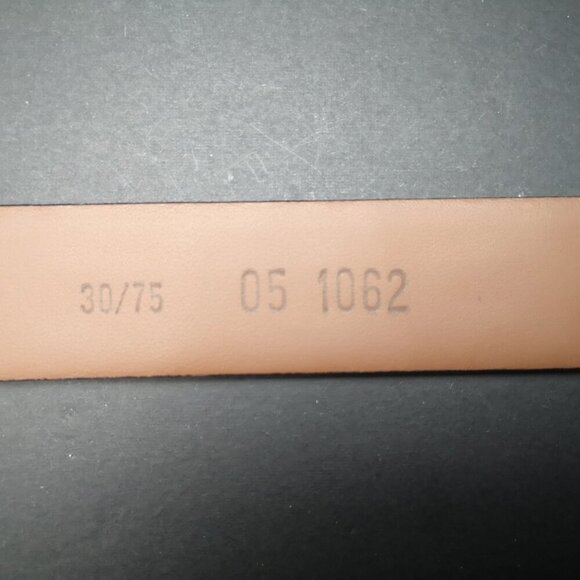 Florsheim Made in Italy Men's Size 30 Brown Croco Grain Italian Leather Belt - Picture 9 of 10